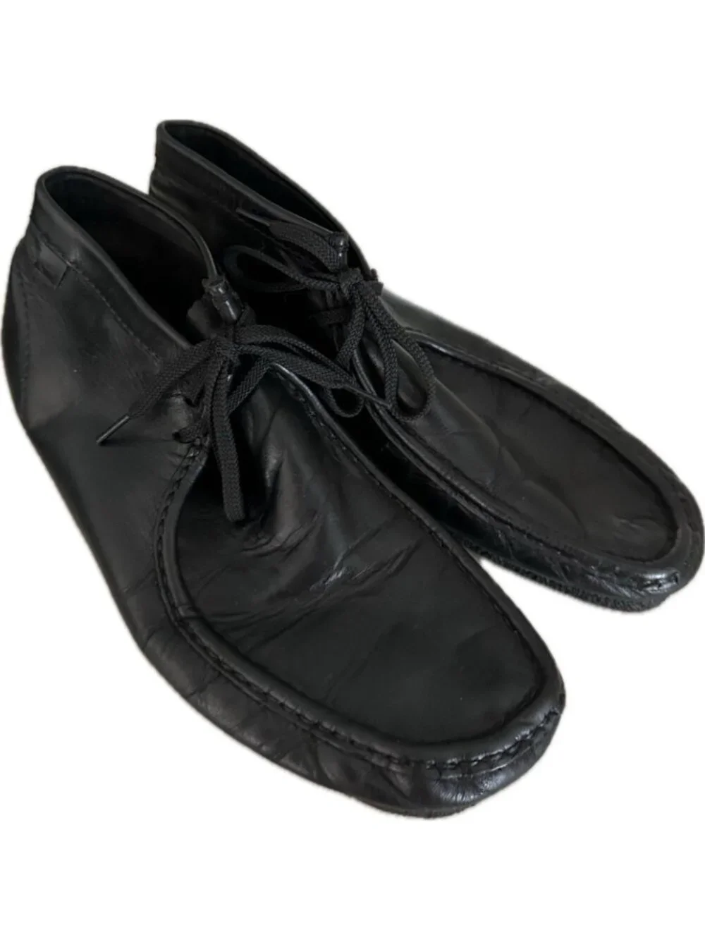 Clark’s Men's Wallabee Leather Chukka Boots Black 10.5